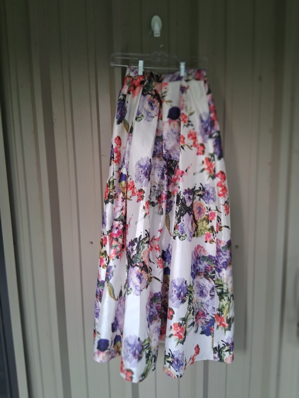 Juniors Long Floral Maxi Skirt & Sleeveless Top Flowers Size 3